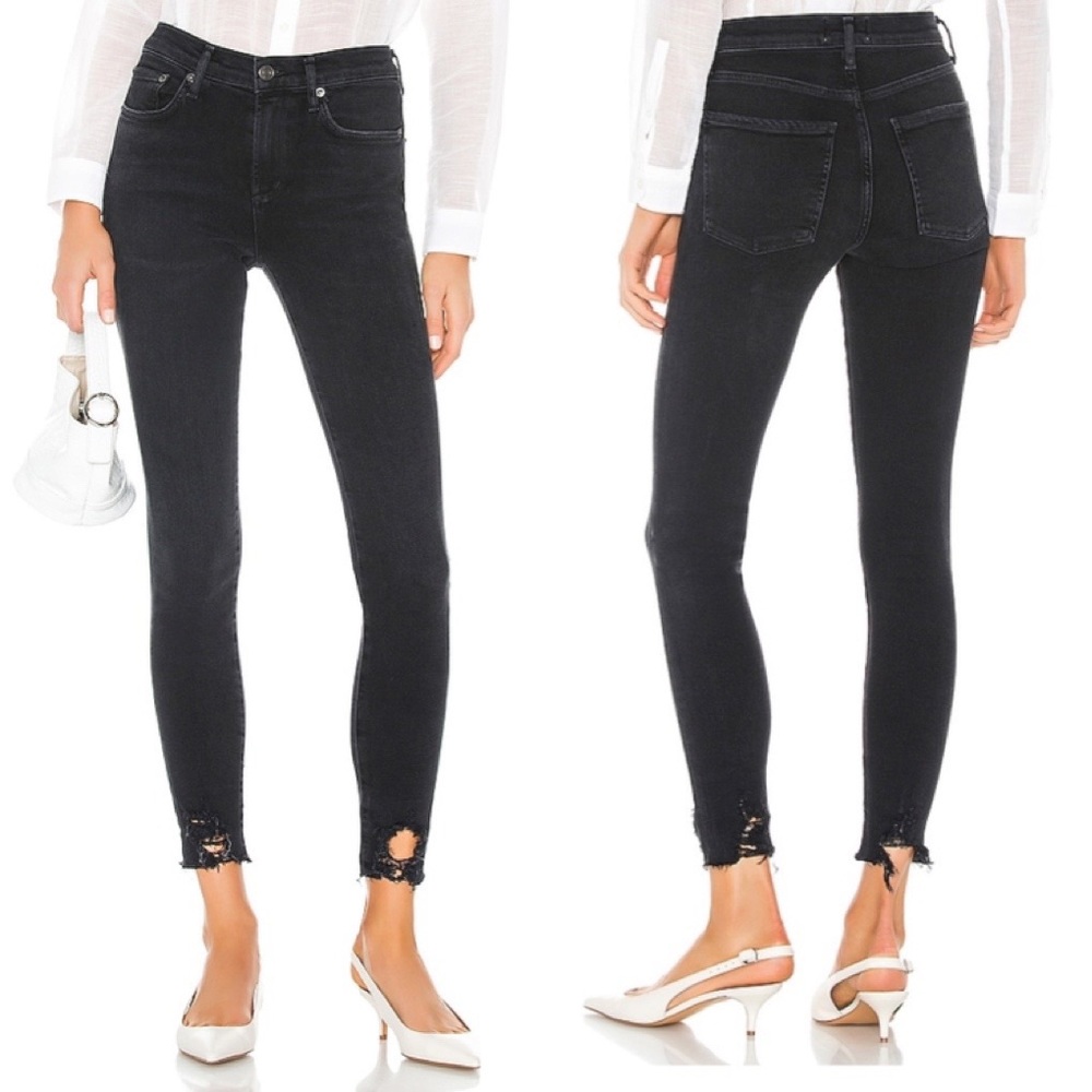 Agolde Sophie Temple Crop High Rise Jeans